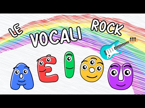 Le vocali Rock - 🎸 - AEIOU - Canzoni per bambini - Baby cartoons