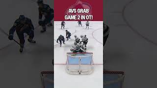 OT Winner Puts Avs Up 2-0 ????