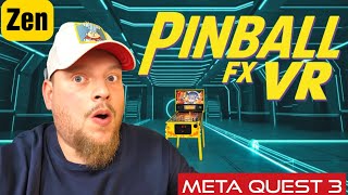 Mr. Poestyle Plays Zen Pinball FX VR  For The First Time Meta Quest 3
