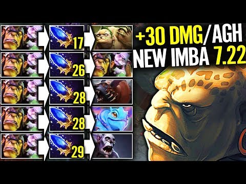 [Alchemist] +30 Dmg Per Aghanim's BUFF - 7.22 Dota 2 New Meta for Alchemist