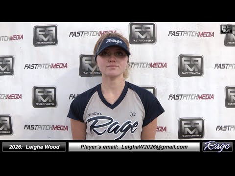 2026 Leigha Wood 3.5 GPA - Athletic Catcher and Middle Infielder Softball Skills Vídeo - Norcal Rage