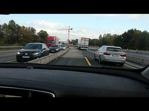 Europe Trip Germany Autobahn Road Construction 20180907