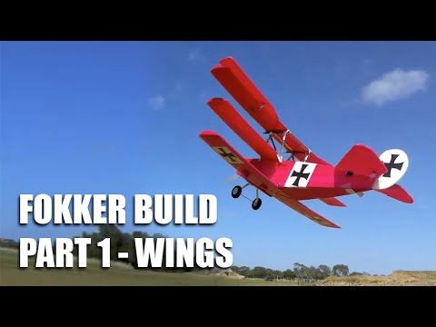 Fokker Dr 1 build Part 1 - Wings