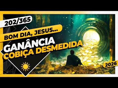 GANÂNCIA: COBIÇA DESMEDIDA – Bom dia, Jesus! 202/365 (2026)