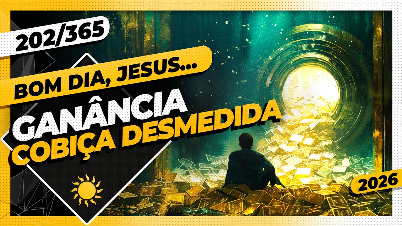 GANÂNCIA: COBIÇA DESMEDIDA - Bom dia, Jesus! 202/365 (2026)