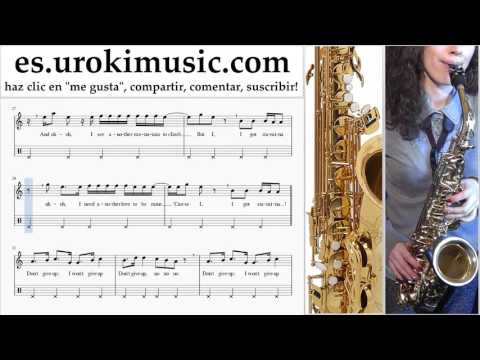 Tutorial de Saxofon (alto) Sia - The Greatest Clases Notas Parte#2 um-927