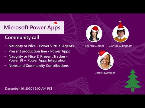 Microsoft Power Apps community call December 2020