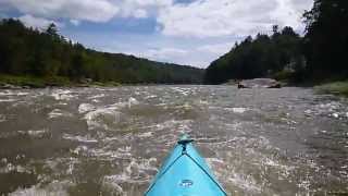 preview picture of video 'Delaware River - Kayak Skinners Falls - 09-03-2013'
