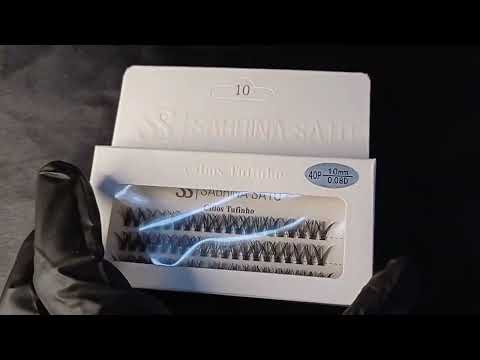 CARTELA DE CÍLIOS TUFINHO 40P 10MM 0.08D SABRINA SATO BOX COM 12UN
