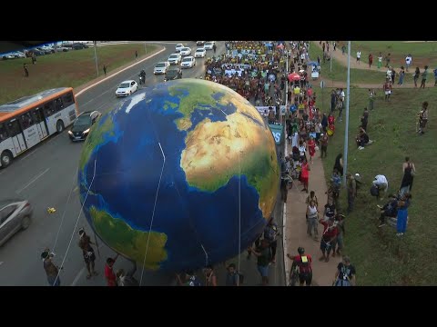 Hundreds of Indigenous people march in Brazil to defend their lands | AFP