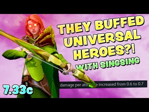 UNIVERSAL HEROES BUFFED!!?! | 7.33c WR with SINGSING