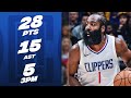 James Harden Drops 28 PTS & 15 AST Against The Warriors! | December 14, 2023