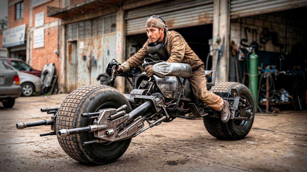 Man Builds a FULLY FUNCTIONAL BATMAN Batpod from The Dark Knight in 100 Days