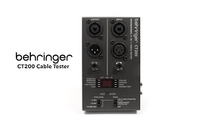 Video thumbnail for Behringer CT200 Cable Tester | Gear4music by Gear4music Guitars