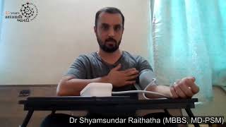 How to measure blood pressure using a digital BP instrument in Gujarati