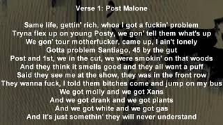 Post Malone - Never Understand (Lyrics)