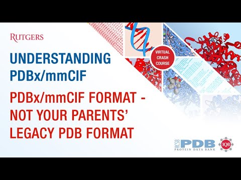 PDBx/mmCIF format - Not your parents’ legacy PDB format