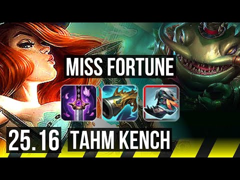 MISS FORTUNE & Blitzcrank vs TAHM KENCH & Senna (ADC) | 67% winrate, 10/3/10 | KR Master | 25.16