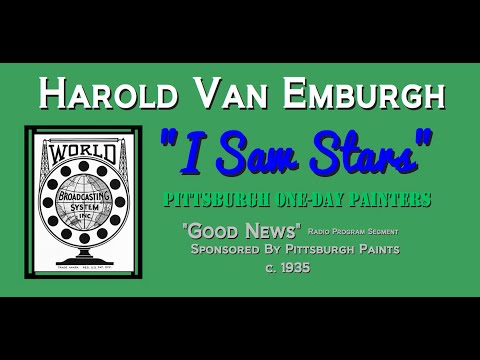 "I Saw Stars" Harold Van Emburgh-Pittsburgh One-Day-Painters 1935