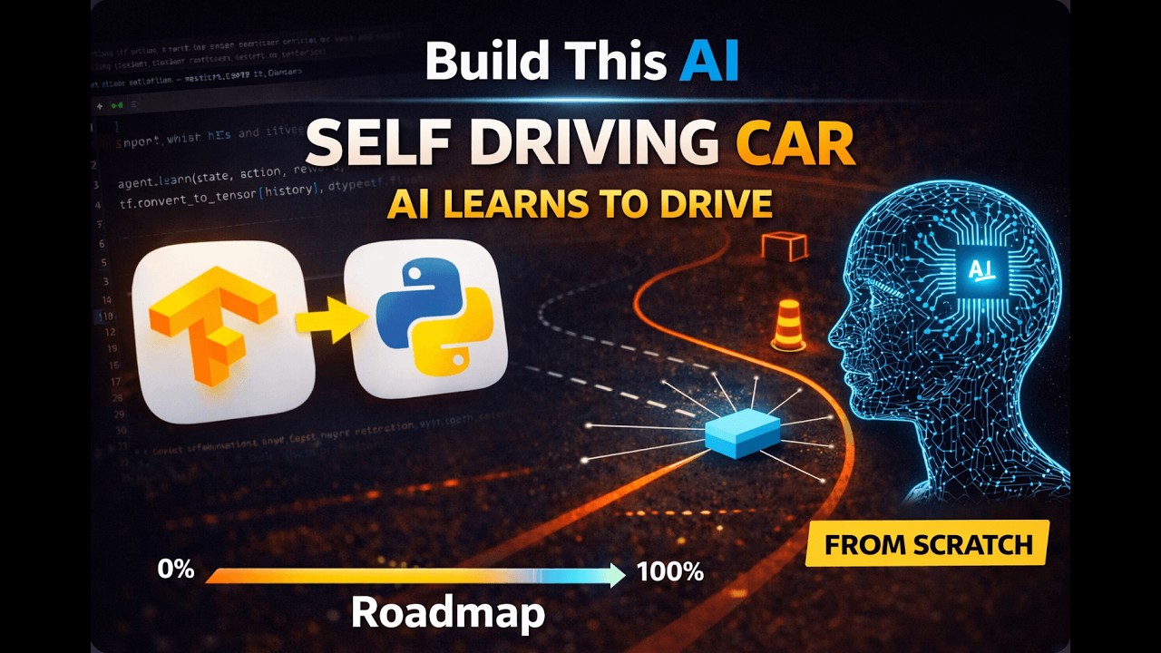 Watch This AI Learn to Drive 🚗🤖 | Self Driving Car from Scratch (Preview)