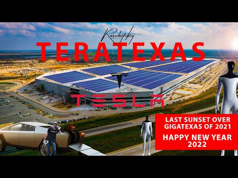 #GIGATEXAS Last Sunset of 2021. Tesla has won the Year and the Decade. Happy New Year 2022