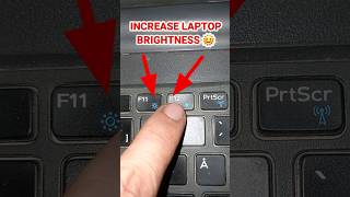 increase Laptop Brightness with Great Trick! #shorts #viral #youtubeshorts#shortsfeed
