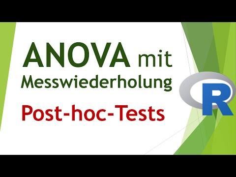 ANOVA mit Messwiederholung R - posthoc Tests