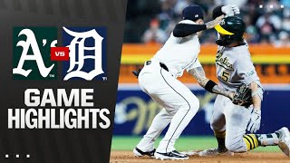 A's vs. Tigers Game Highlights (6/24/25) | MLB Highlights