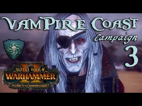 SLAAN GOLD QUEST! Total War: Warhammer 2 - Vampire Coast Campaign - Luthor Harkon #3