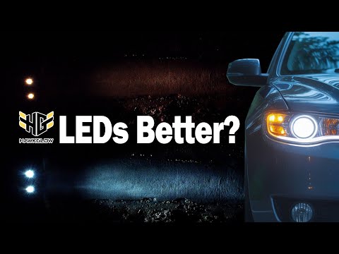 Halogen vs LED Headlights! Which is Better? Testing Hawkglow series V6 9005 LED headlights