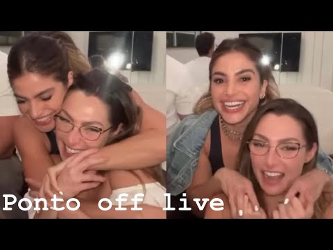 Chemistry moments with Natalia rosa 🤍 Sofia starling - Ponto off live streaming. 07.04.2024