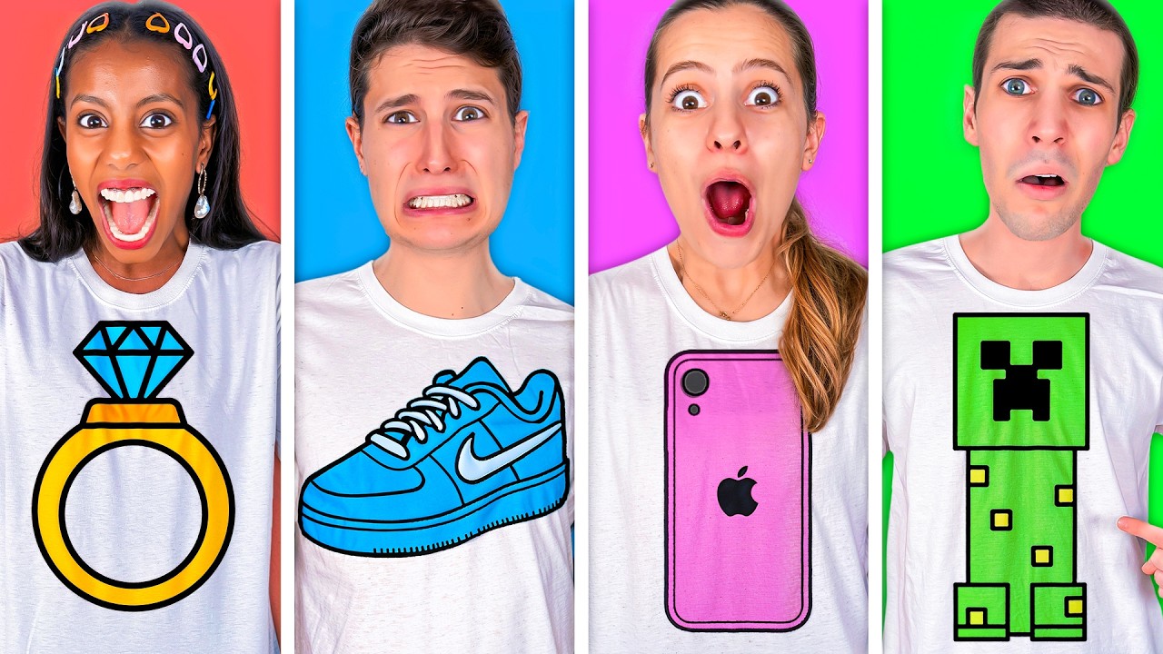 I'LL BUY YOU EVERYTHING YOU CAN DRAW ON THE T-SHIRT FOR 24 HOURS!👕 *CHALLENGE*