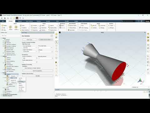 Full Simulation steps for air flow through 3D convergent divergent (CD) Nozzle on ANSYS Fluent