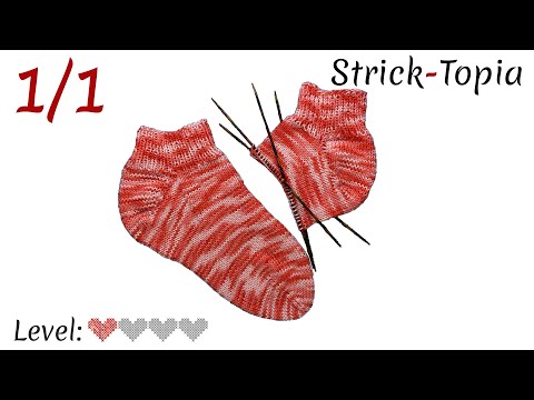 Sneaker Sommer Socken stricken leicht gemacht - Video 1/1 - Komplett