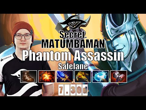 Phantom Assassin Safelane | Secret.MATUMBAMAN | PA CRITICAL SO BROKEN | 7.30d Gameplay Highlights