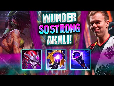 WUNDER IS SO STRONG WITH AKALI! - FNC Wunder Plays Akali Top vs Gwen! | Season 2022