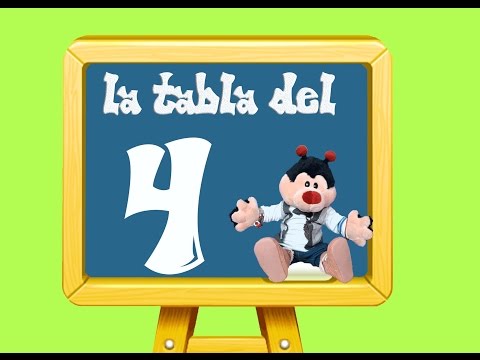 Aprende "LA Tabla DE Multiplicar DEL 4" super fácil.