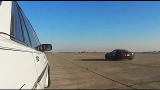 Cressida Chasing Down C6 Z06 at 180mph