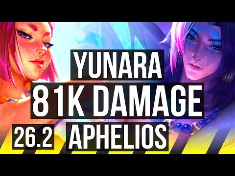 YUNARA & Soraka vs APHELIOS & Senna (ADC) | 81K damage | EUW Challenger | 26.2