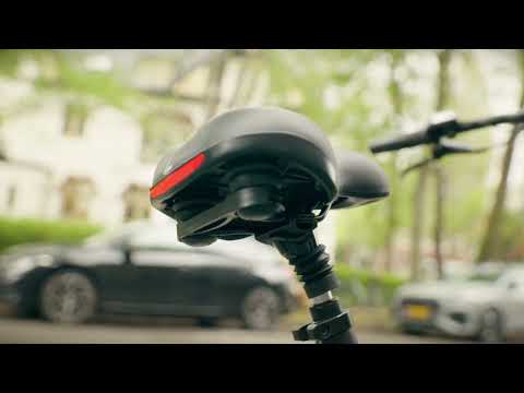 Voltano Fietszadel - Zwart - Stadszadel - Inclusief Zadelstrop