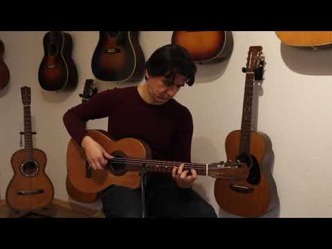 Juan Galan Caro 1896 romantic guitar - rare and collectable - disciple of Antonio de Lorca + video image 10