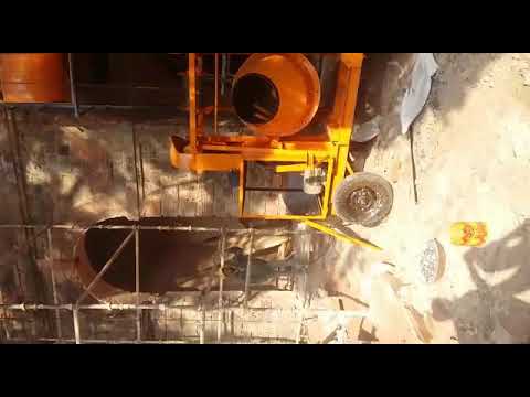 Concrete Mixer With Hopper Lift