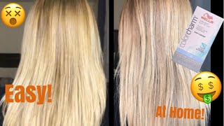 HAIR UPDATE How to tone a blonde balayage with Wella T18