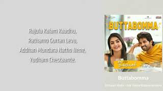 Buttabomma | Armaan Malik | Ala Vaikunthapurramloo | (Lyrics)