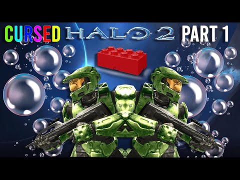 Cursed Halo 2 Co-op Part 1 - Bricks, Bubbles and Mario Kart?!