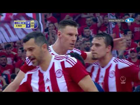 Boom Boom Boehme gets a big block for Olympiacos PIRAEUS in Challenge Cup Final