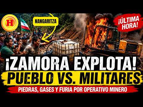 ¡El pueblo se levantó! Militares obligados a retirarse escoltados tras fuerte choque en Zamora