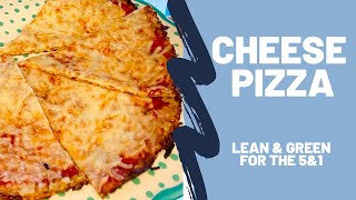 Low Carb Pizza recipe- Lean and Green for the 5&1 EASY Weekend Recipe ALDI meal ideas!