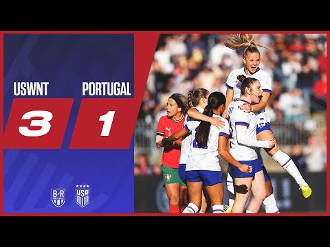 Olivia Moultrie Scores Twice as USA defeat Portugal 💪 | USWNT 3-1 Portugal | Official Highlights