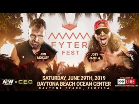 Jon Moxley vs Joey Janela Full Match| Jon Moxley AEW In Ring Debut| AEW Fyter Fest 2019|